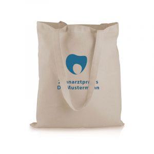 Baumwolltaschen bedruckt Taschen Tüten ZaBaumwolltaschen bedruckt Taschen Tüten Patientengeschenk Präsent Praxis Zahnarzt Give-Away