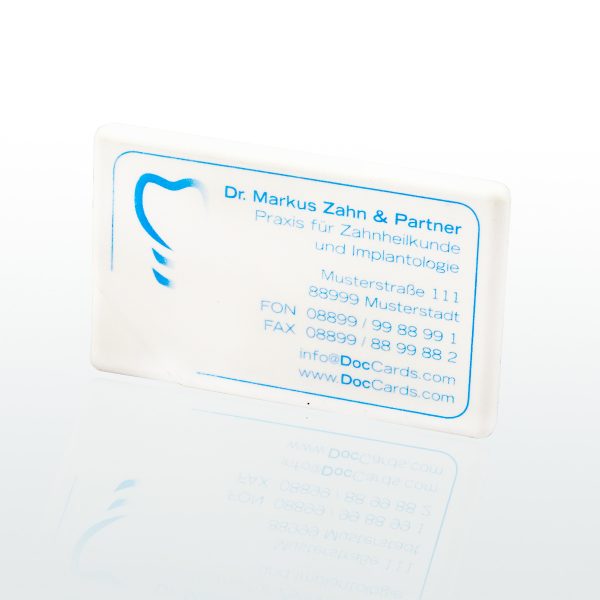 Mint-Card-Minzpastillen-flache-Spenderbox-1c-einfarbig-bedruckt-Zahnarzt-Zahnarztpraxis-Produktbild