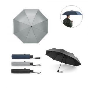 Regenschirm-Schirm-bedruckt-Knirps-geschlossen-Übersicht-Patientengeschenk-Präsent-Praxis-Zahnarzt-Give-Away-einfarbig