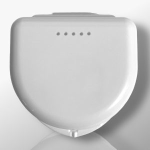 G45 Schienendose Spangendose Aligner Knirscherschienen Dose glänzend weiß_1