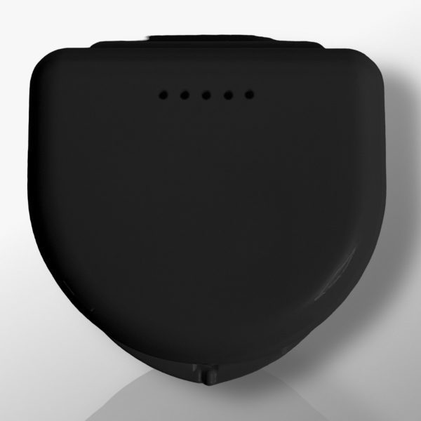 G45 Schienendose Spangendose Aligner Knirscherschienen Dose glänzend schwarz_1