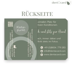 Dentocard Zahnseide Zahnseiden Visitenkarte bedruckt Flosscard Floss Card Zahnarztpraxis Give Away Mitgabeartikel