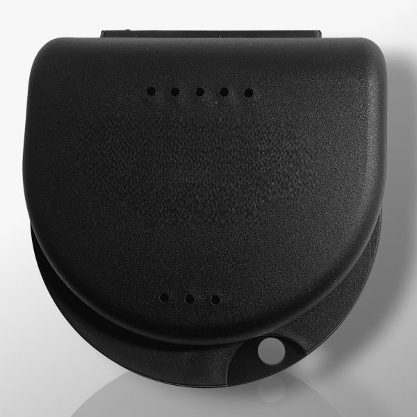 G43 Schienendose Spangendose Aligner Knirscherschienen Dose glänzend schwarz_1